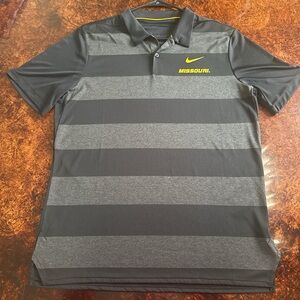 Nike Men's Gray & Black Missouri Polo